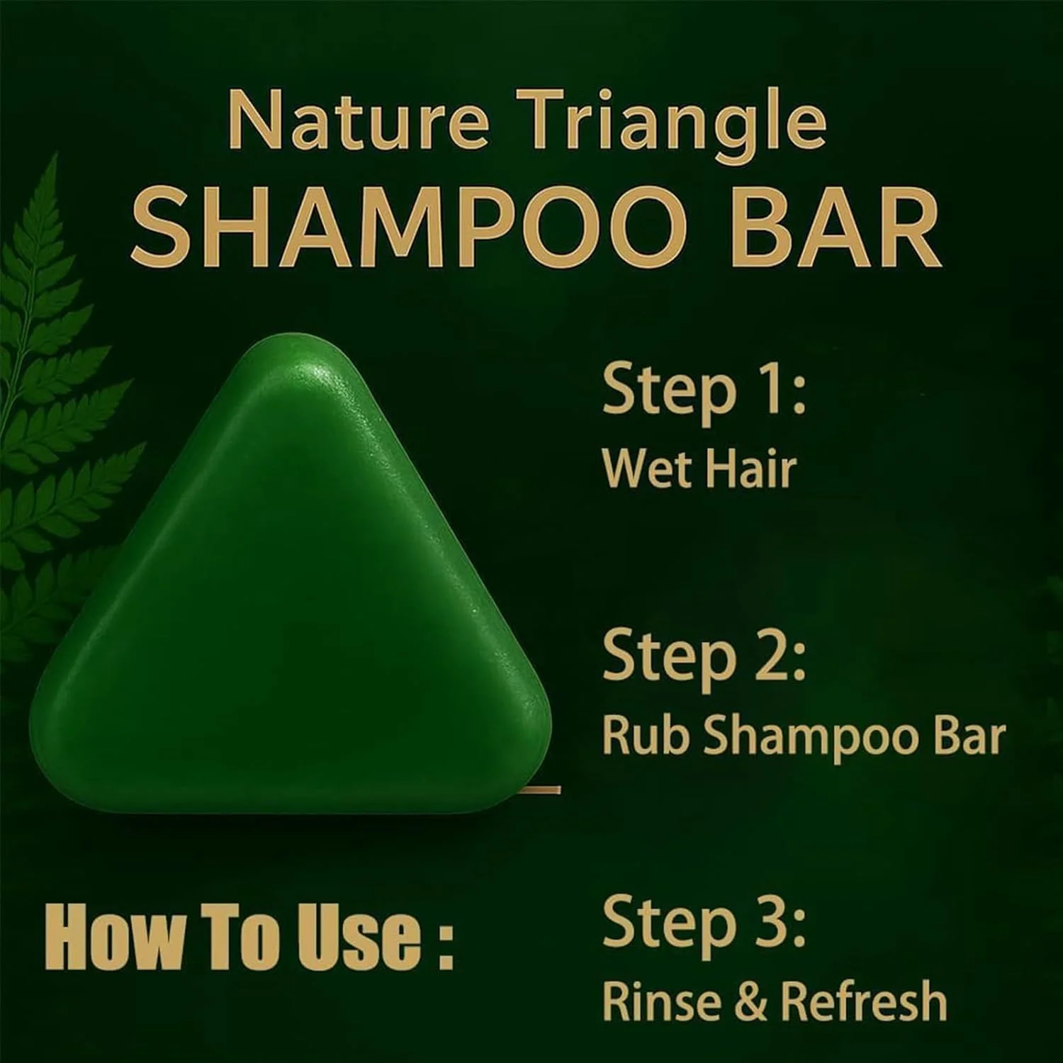 Nature Triangle Shampoo Bar